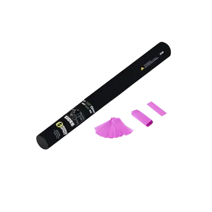 Manual confetti gun 40cm - Pink