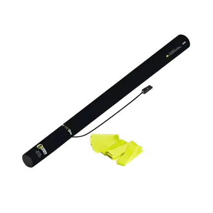 Electric confetti gun 80cm - Fluo Yellow