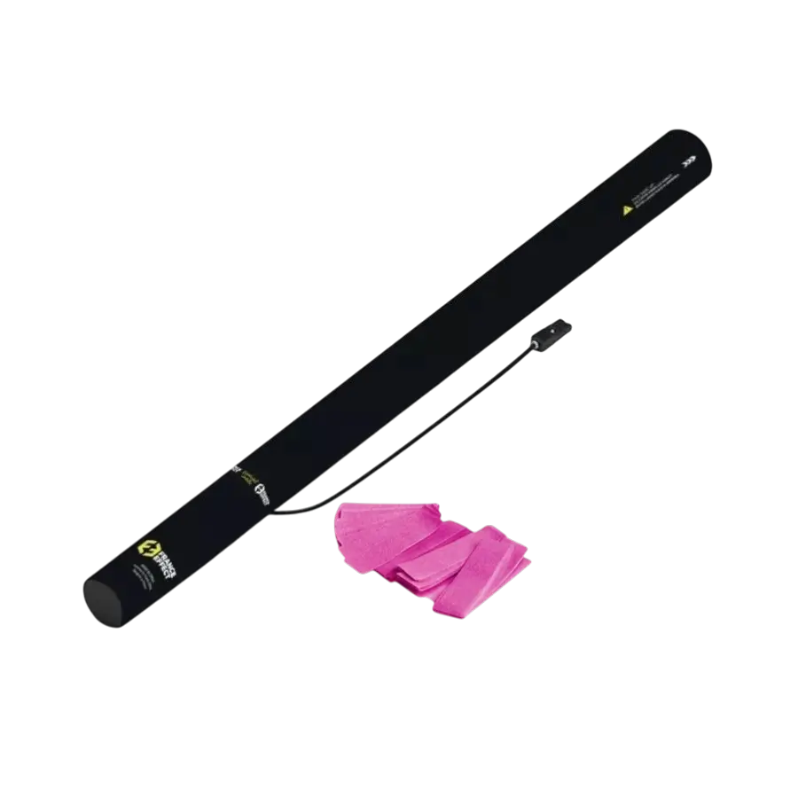 Electric confetti gun 80cm - Fluo Pink