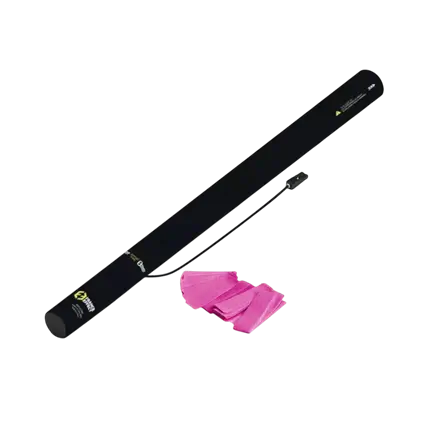 Electric confetti gun 80cm - Fluo Pink