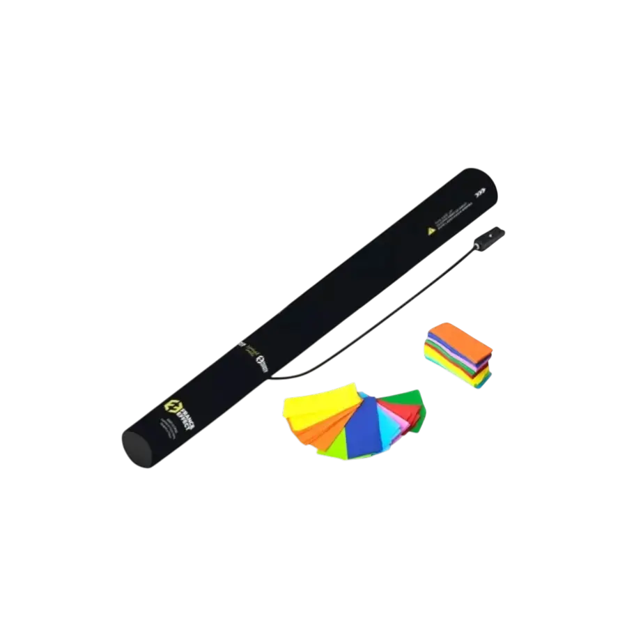 Electric confetti gun 40cm - Multicoloured