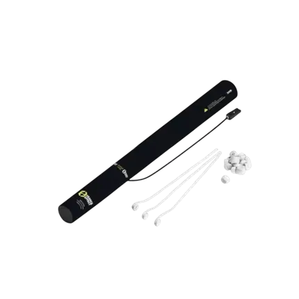 Electric confetti gun 40cm - Streamer White