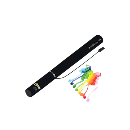 Electric confetti cannon 40cm - Streamer Multicolore