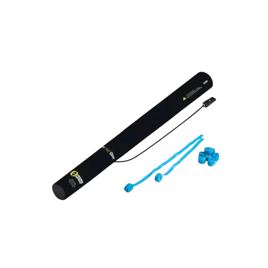 Electric confetti gun 40cm - Streamer Blue