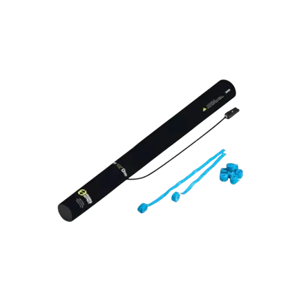 Electric confetti gun 40cm - Streamer Blue