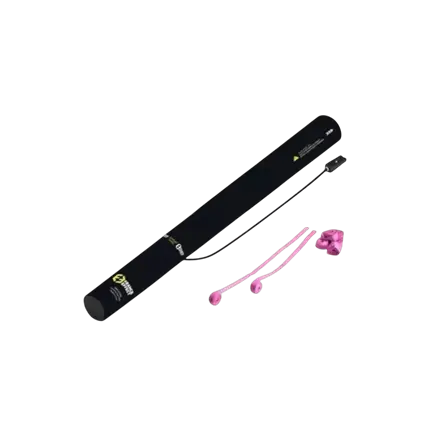 Electric confetti gun 40cm - Streamer Pink