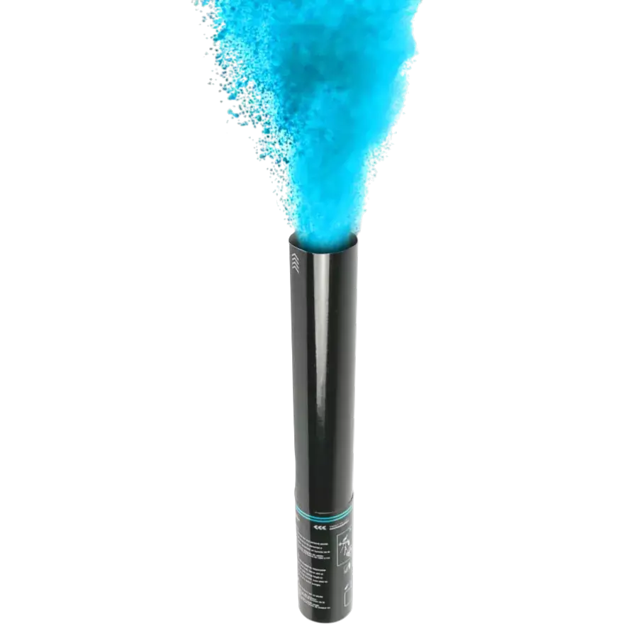 Holi manual powder cannon 40 cm - Blue