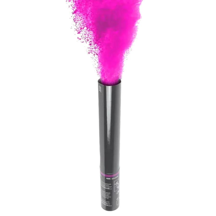 Holi manual powder cannon 40 cm - Pink