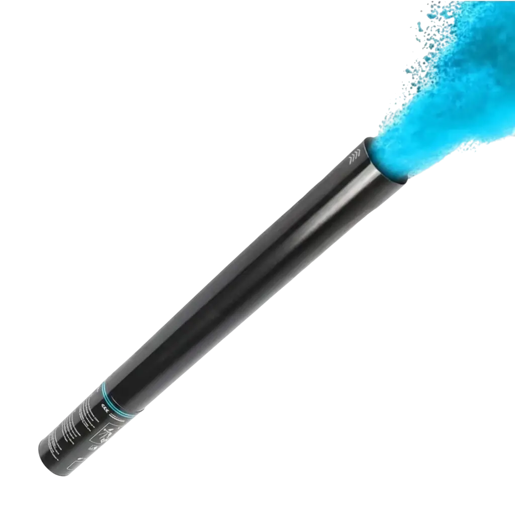 Holi manual powder cannon 80 cm - Blue