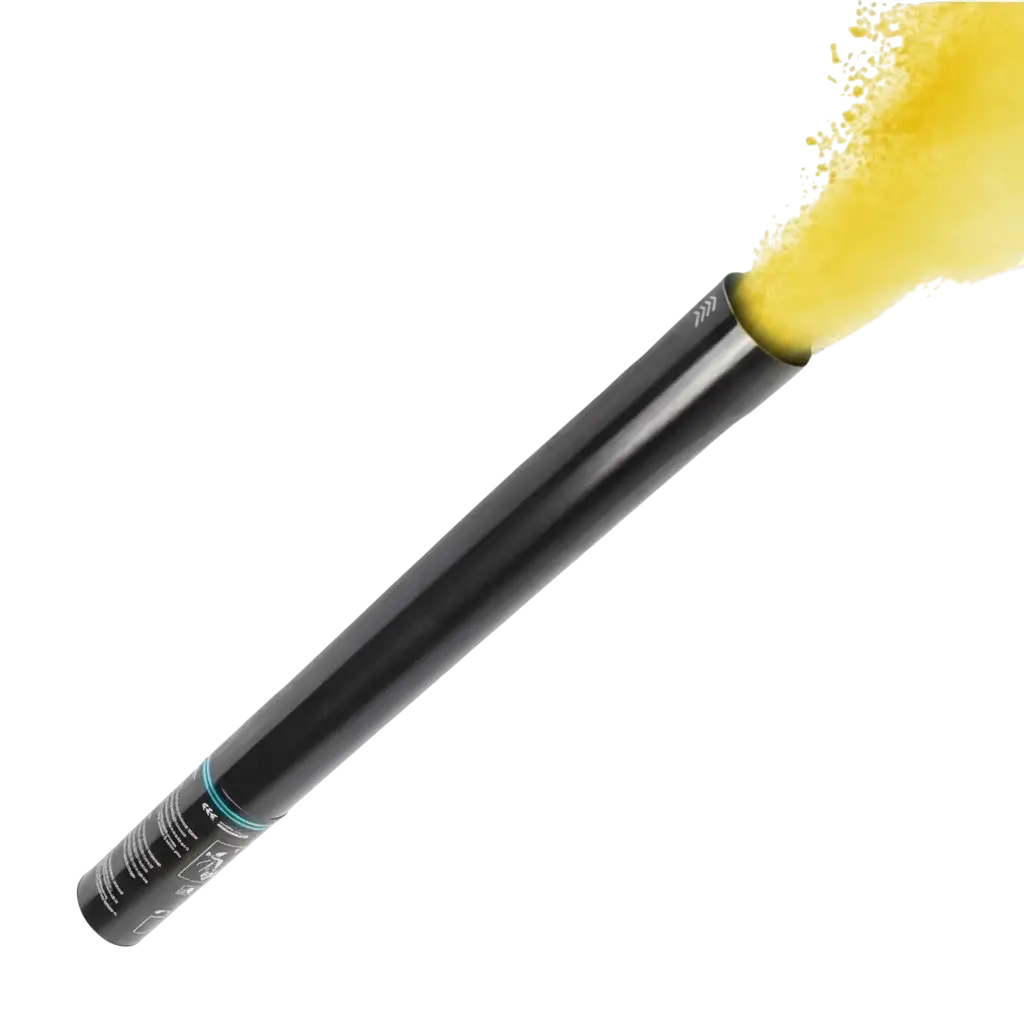 Holi manual powder cannon 80 cm - Yellow
