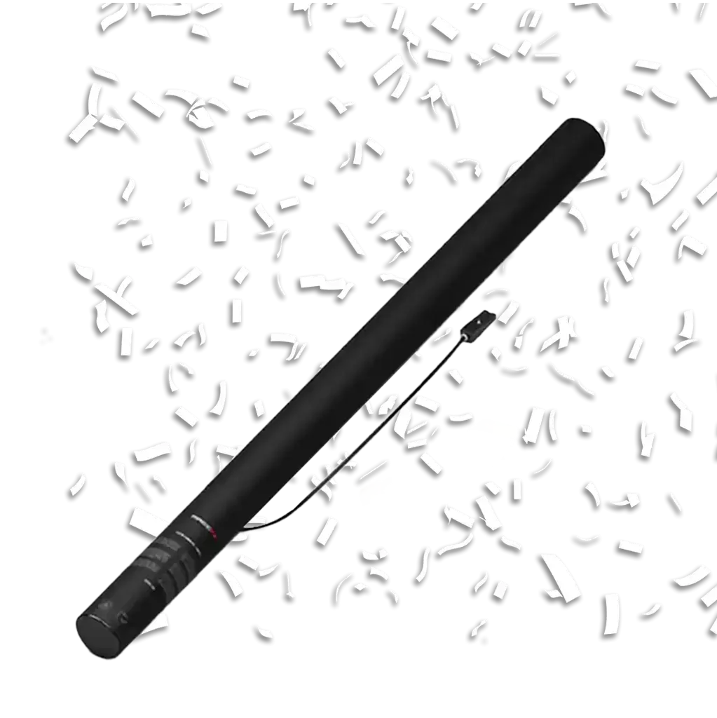 Electric confetti gun MAGIC FX 80cm - White