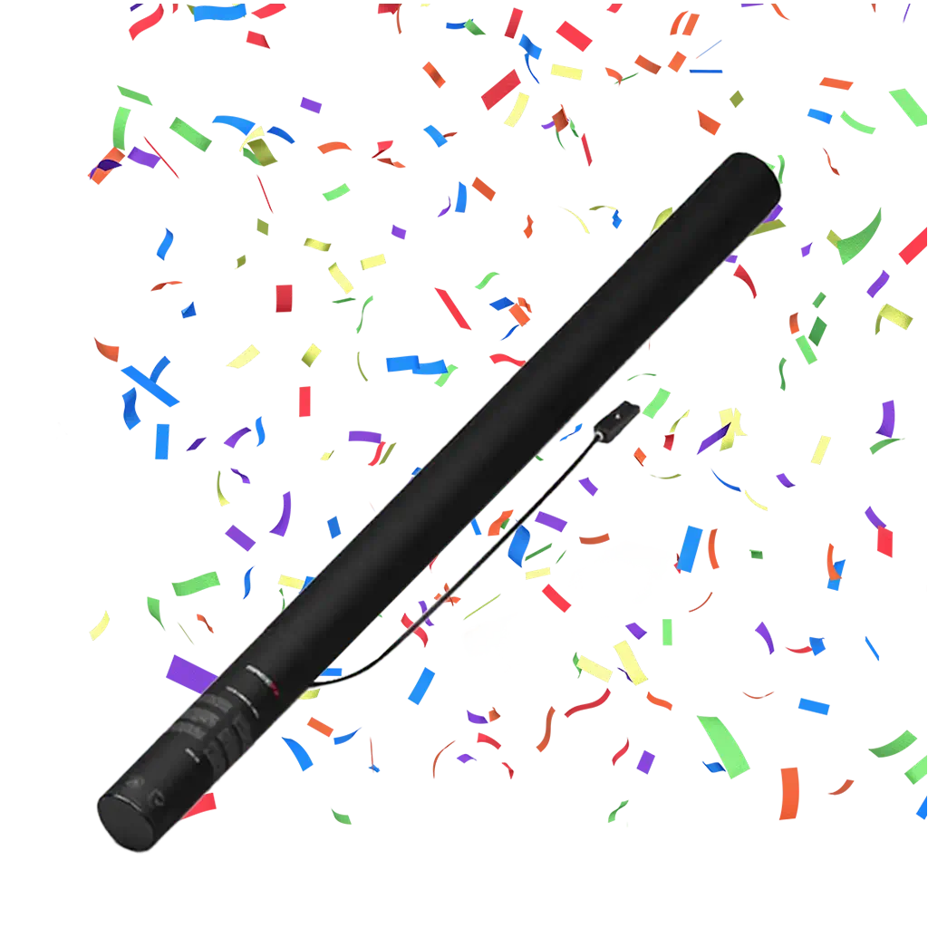 Electric confetti gun MAGIC FX 80cm - Multicoloured