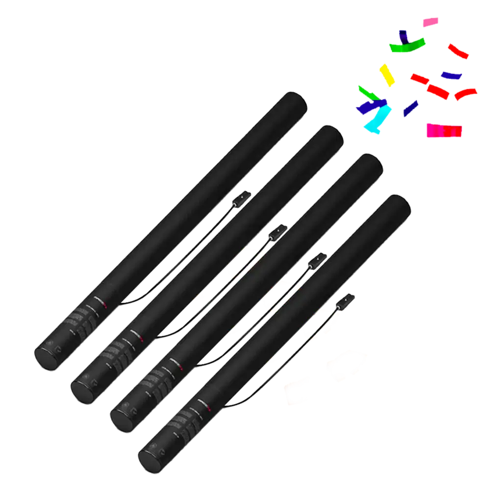 Electric confetti gun MAGIC FX 80cm - Multicoloured