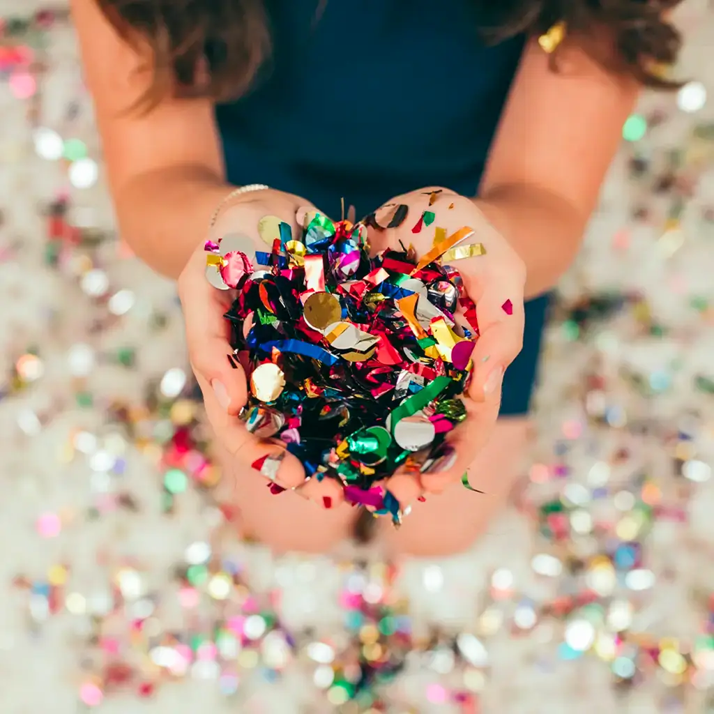 Electric confetti gun MAGIC FX 80cm - Multicoloured