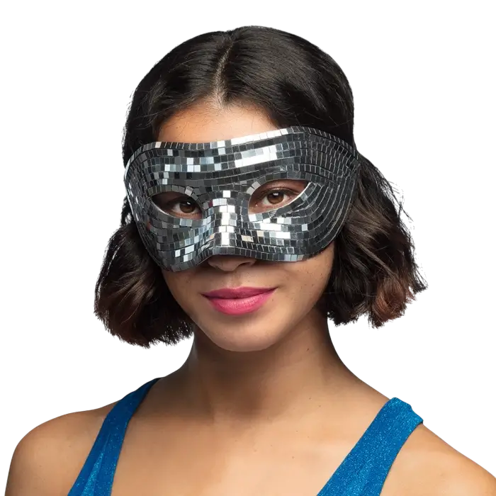 Silver disco mask