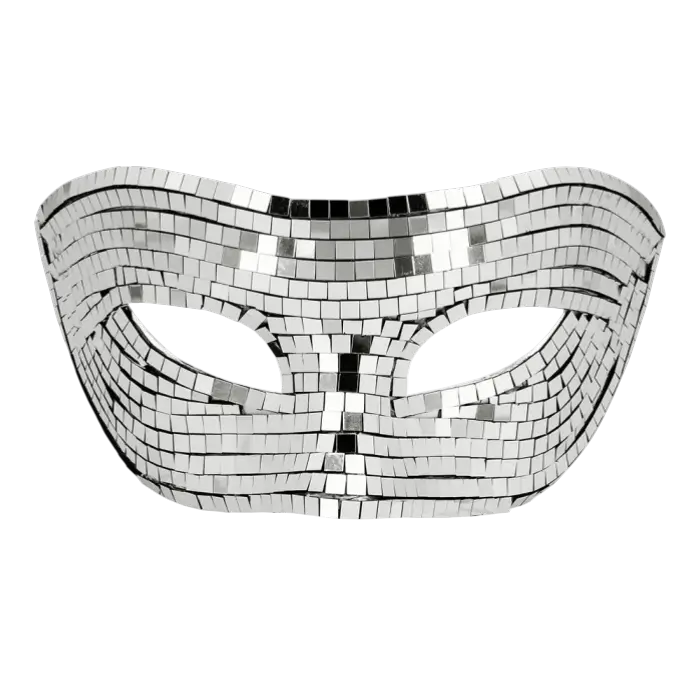 Silver disco mask