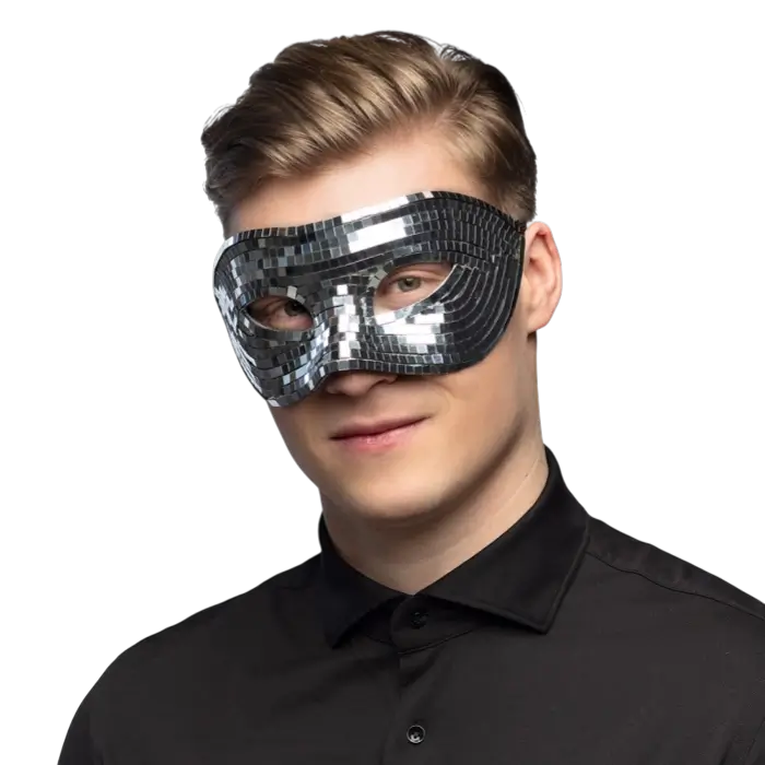 Silver disco mask