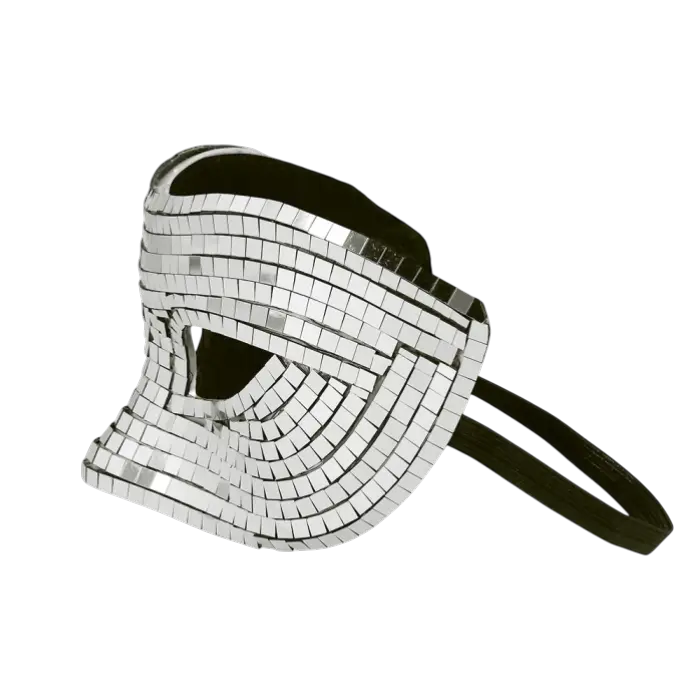 Silver disco mask