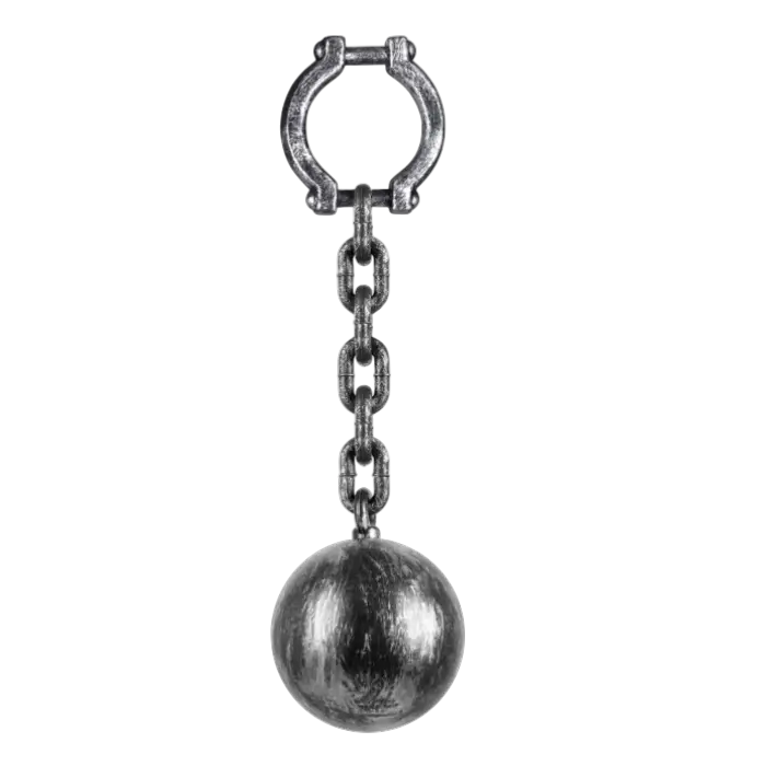 Ball and chain prisoner 53cm