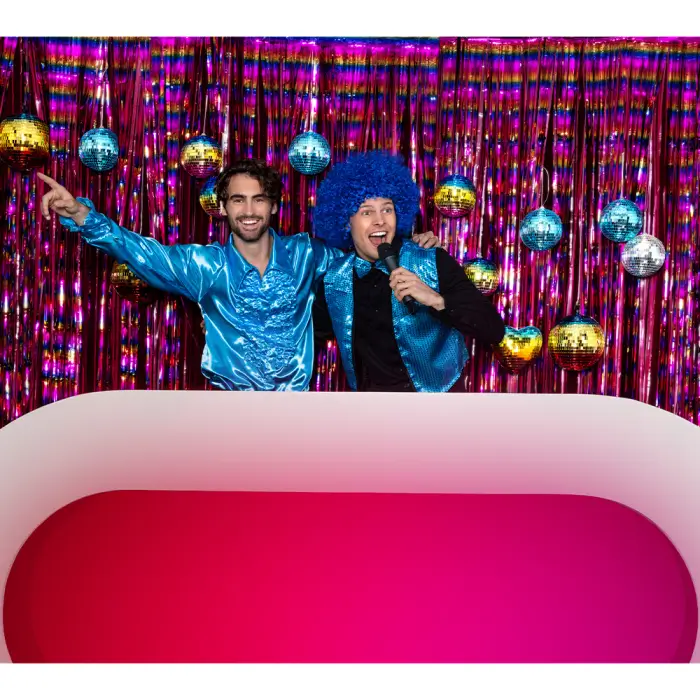 20cm rainbow disco ball (M)