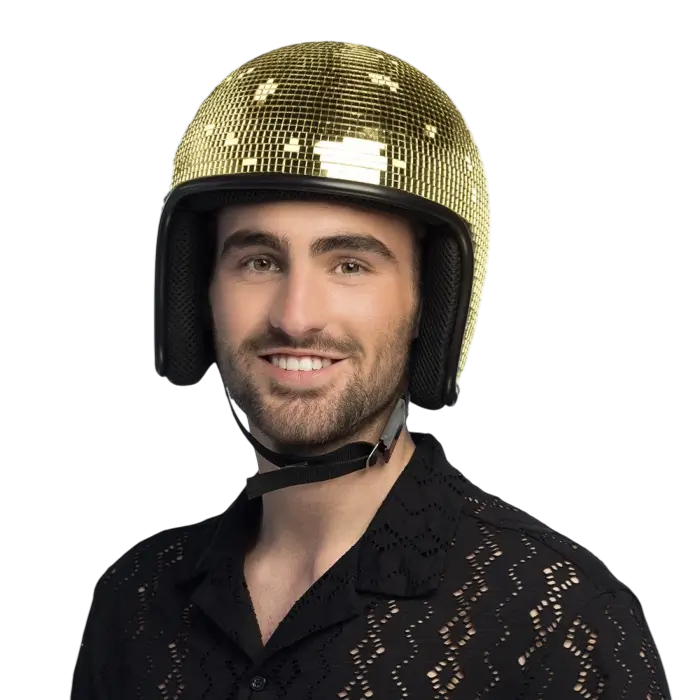 Disco gold headphones