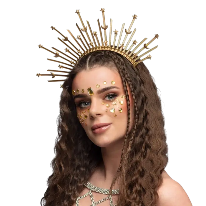 Aurora halo crown tiara