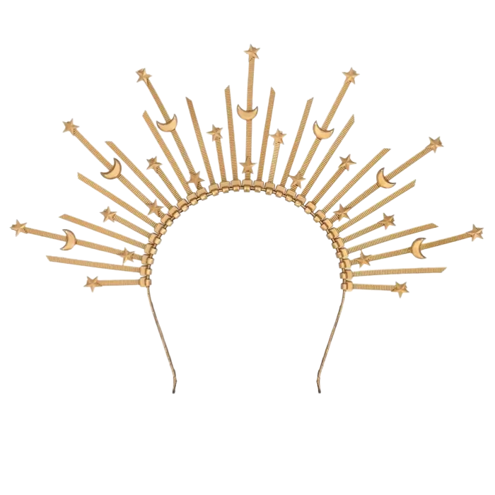 Aurora halo crown tiara