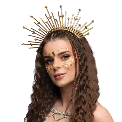 Aurora halo crown tiara