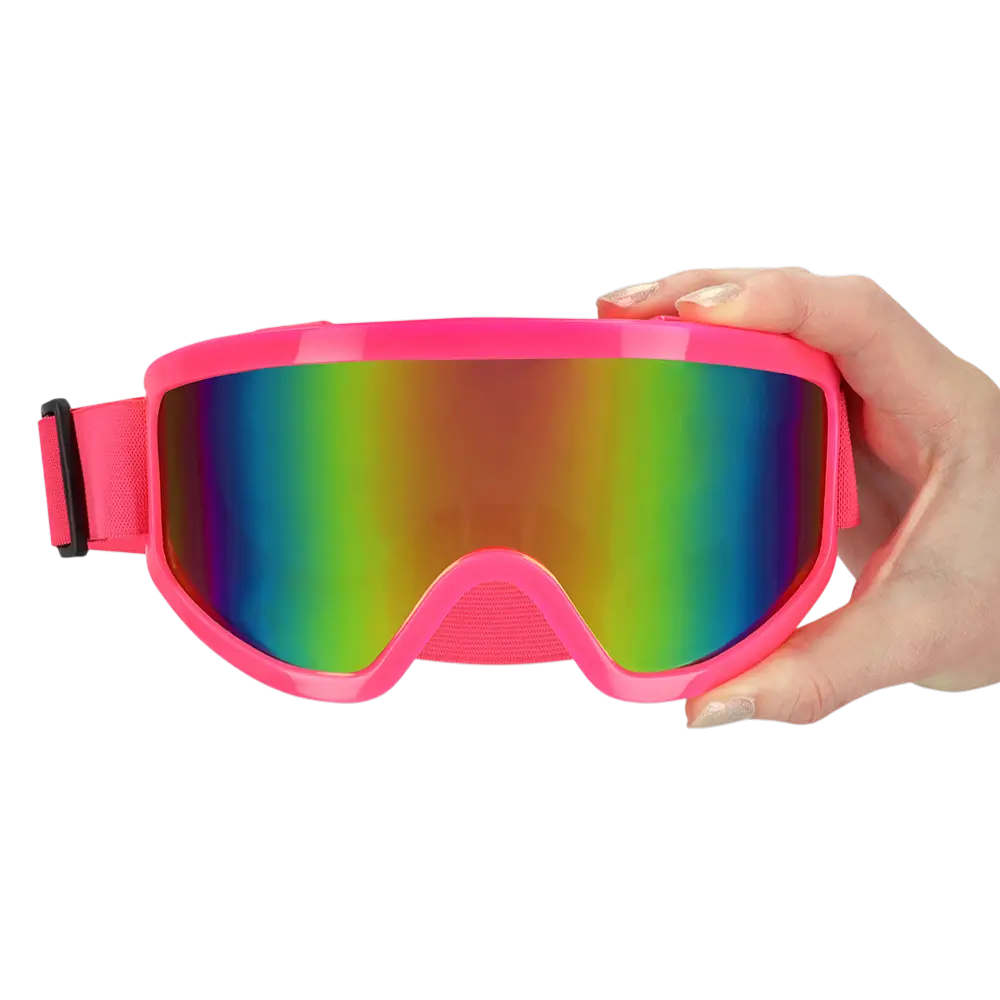 Ski goggles for party and costume – Neon pink