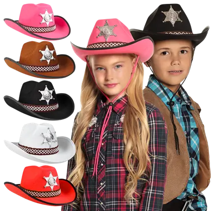 Child Sheriff cowboy hat assortment