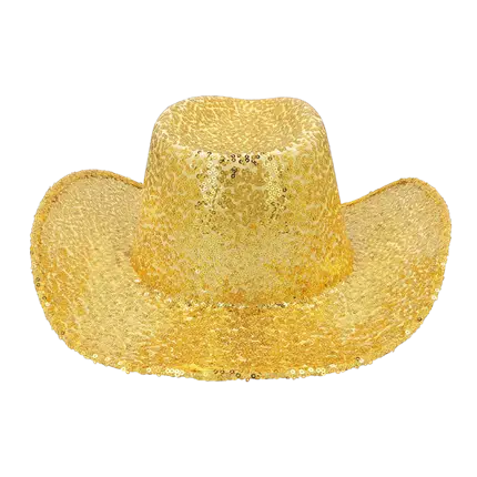 Rodeo party cowboy hat gold