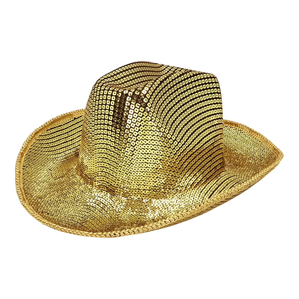 Groovy gold cowboy hat