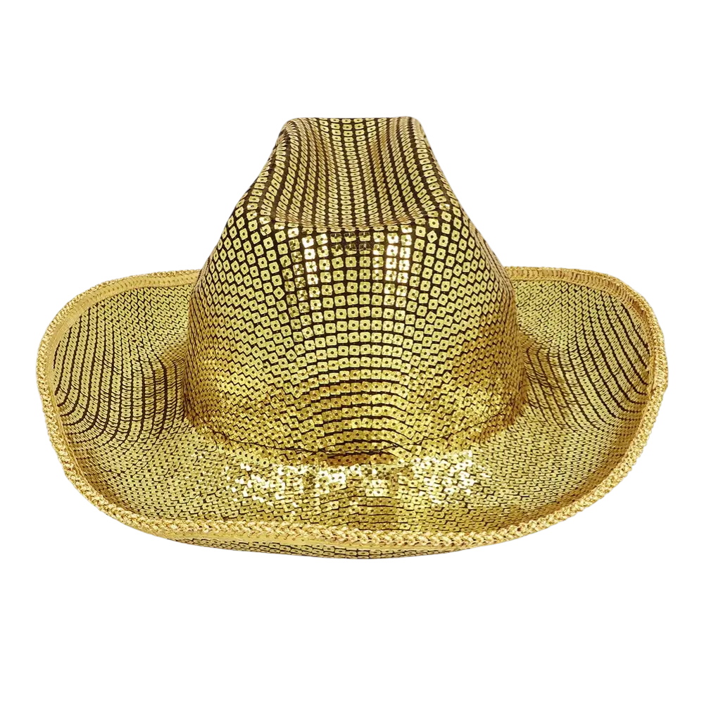 Groovy gold cowboy hat