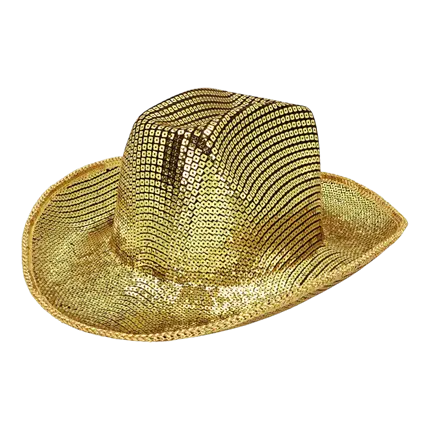 Groovy gold cowboy hat