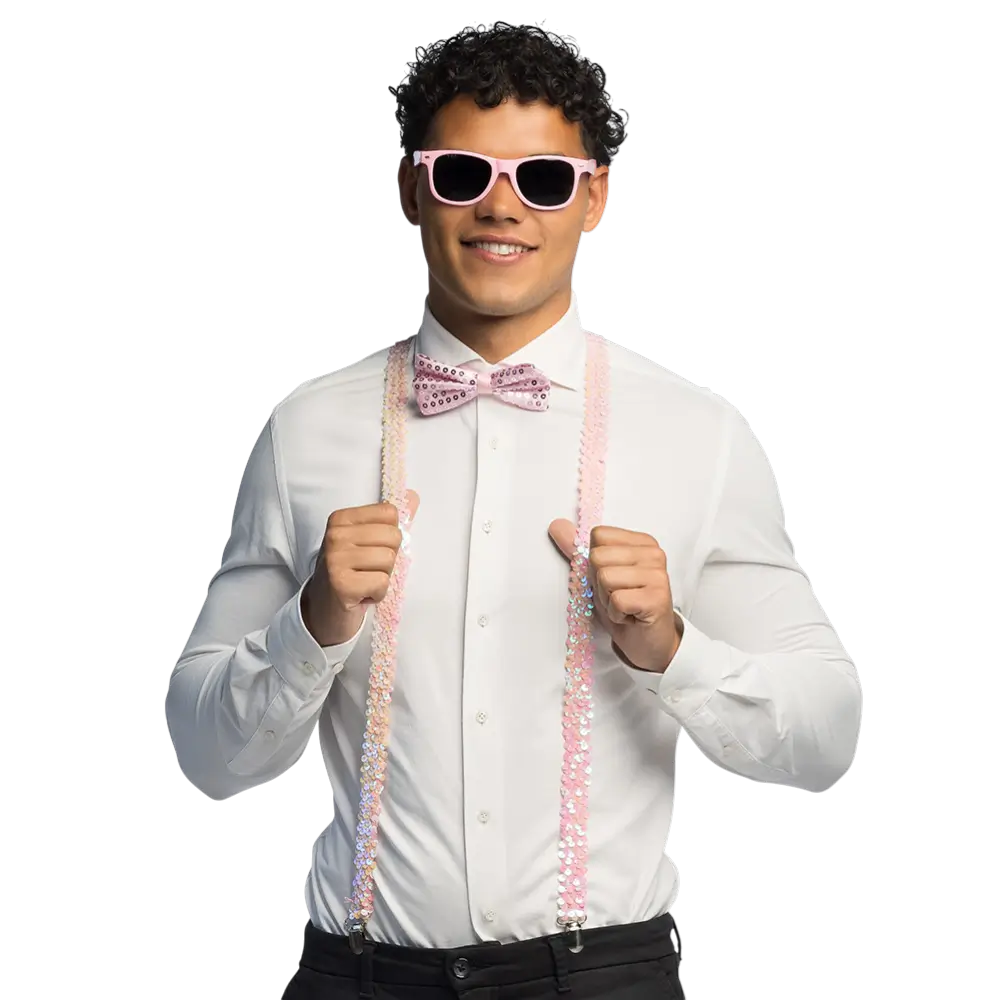 Light pink glitter set