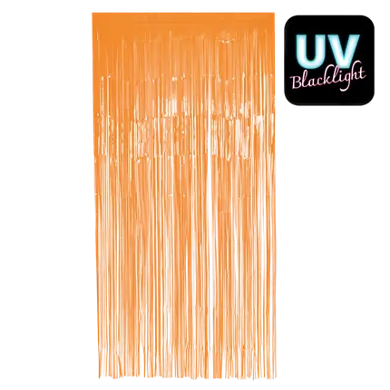 Fluo orange aluminium curtain 200x100cm