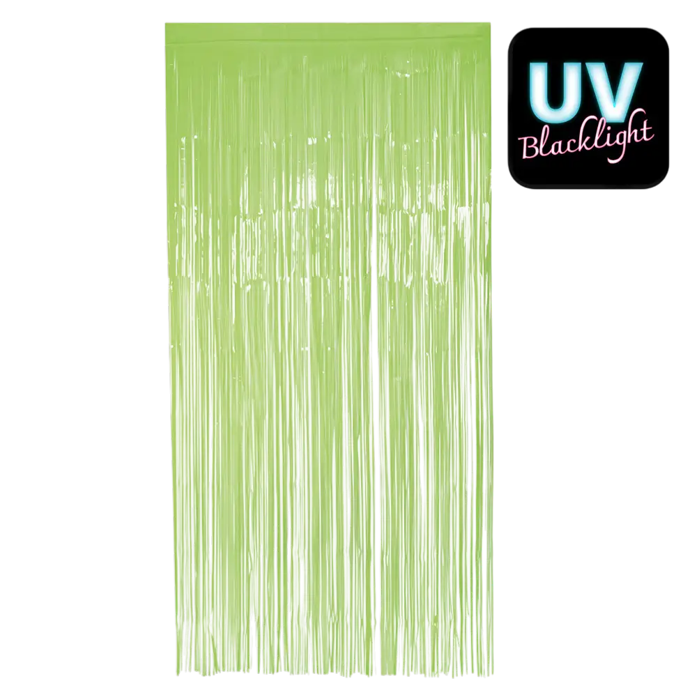 Fluo green aluminium curtain 200x100cm