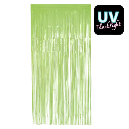 Fluo green aluminium curtain 200x100cm
