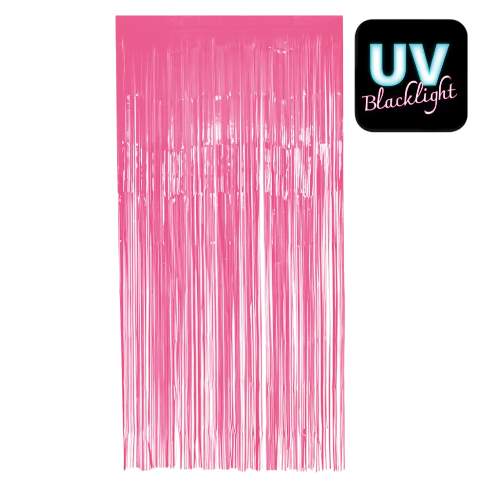 Fluo pink aluminium curtain 200x100cm