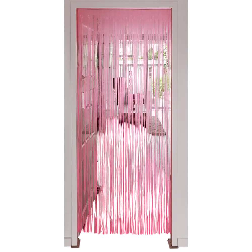 Fluo pink aluminium curtain 200x100cm