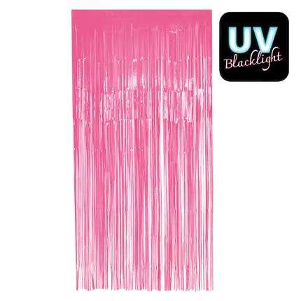 Fluo pink aluminium curtain 200x100cm