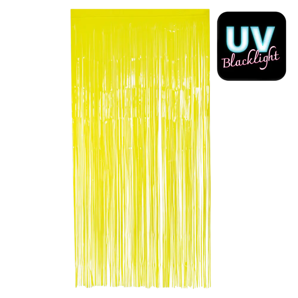 Fluo yellow aluminium curtain 200x100cm