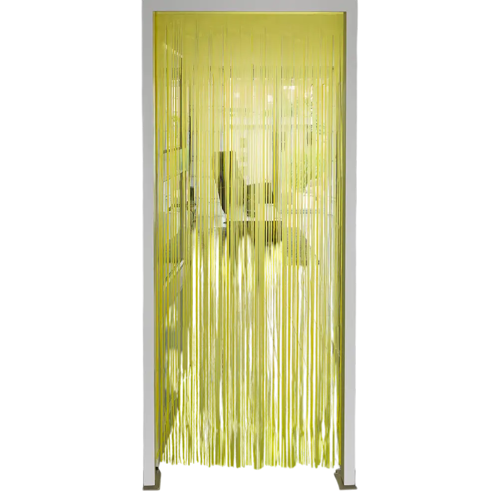 Fluo yellow aluminium curtain 200x100cm