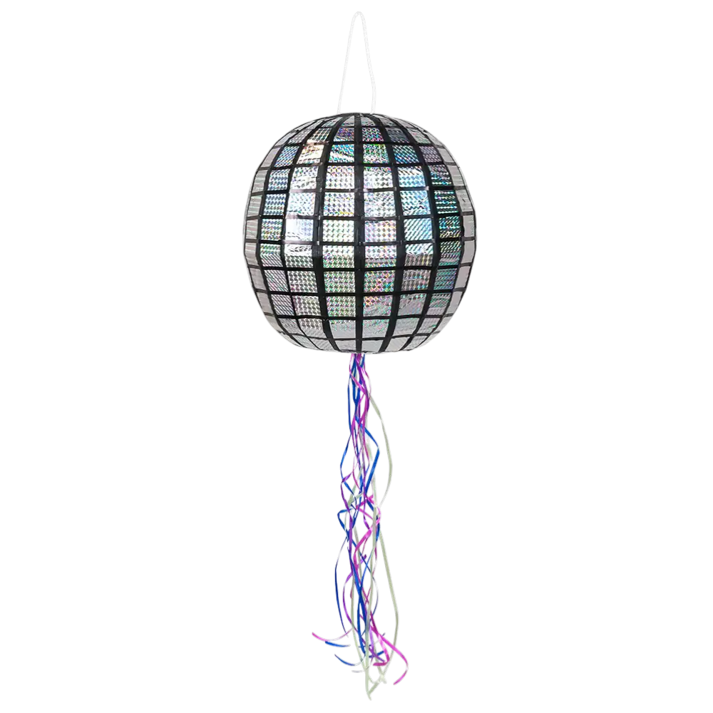 Piñata to pull 30cm disco ball
