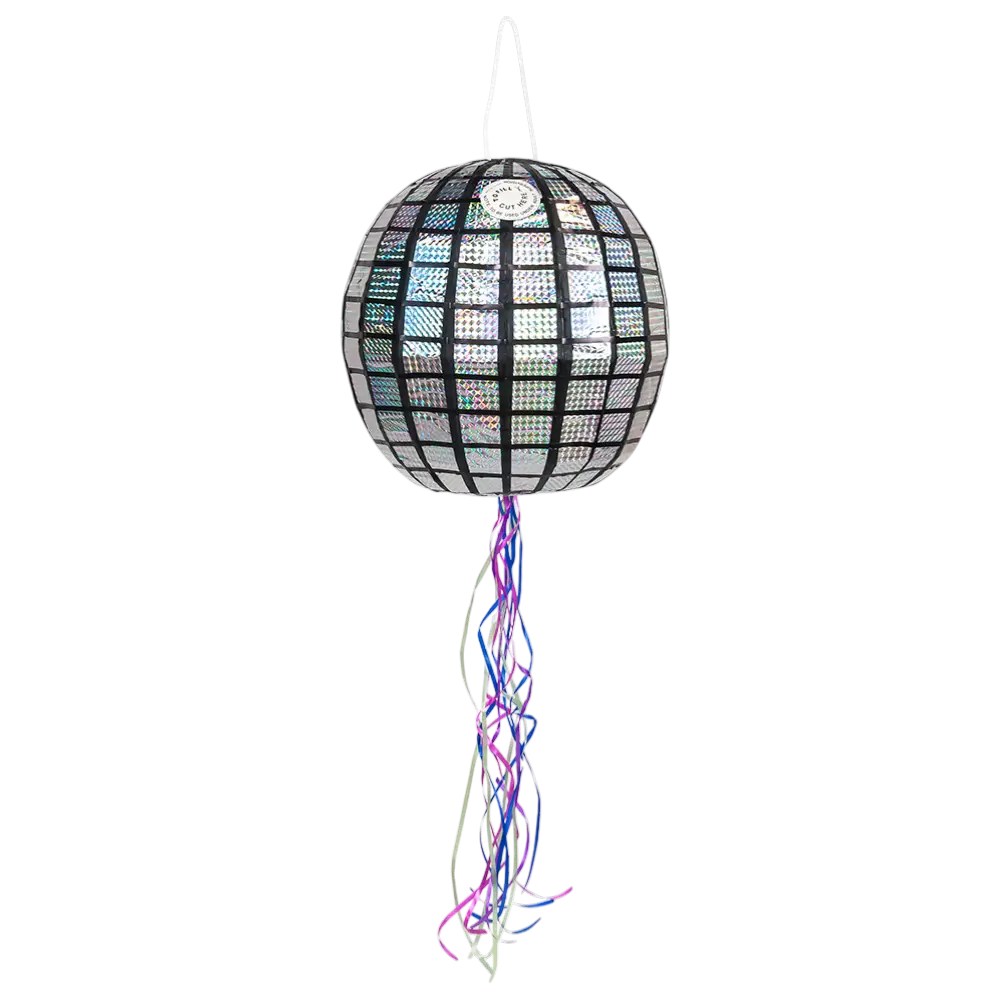 Piñata to pull 30cm disco ball