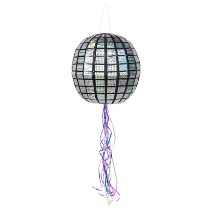 Piñata to pull 30cm disco ball