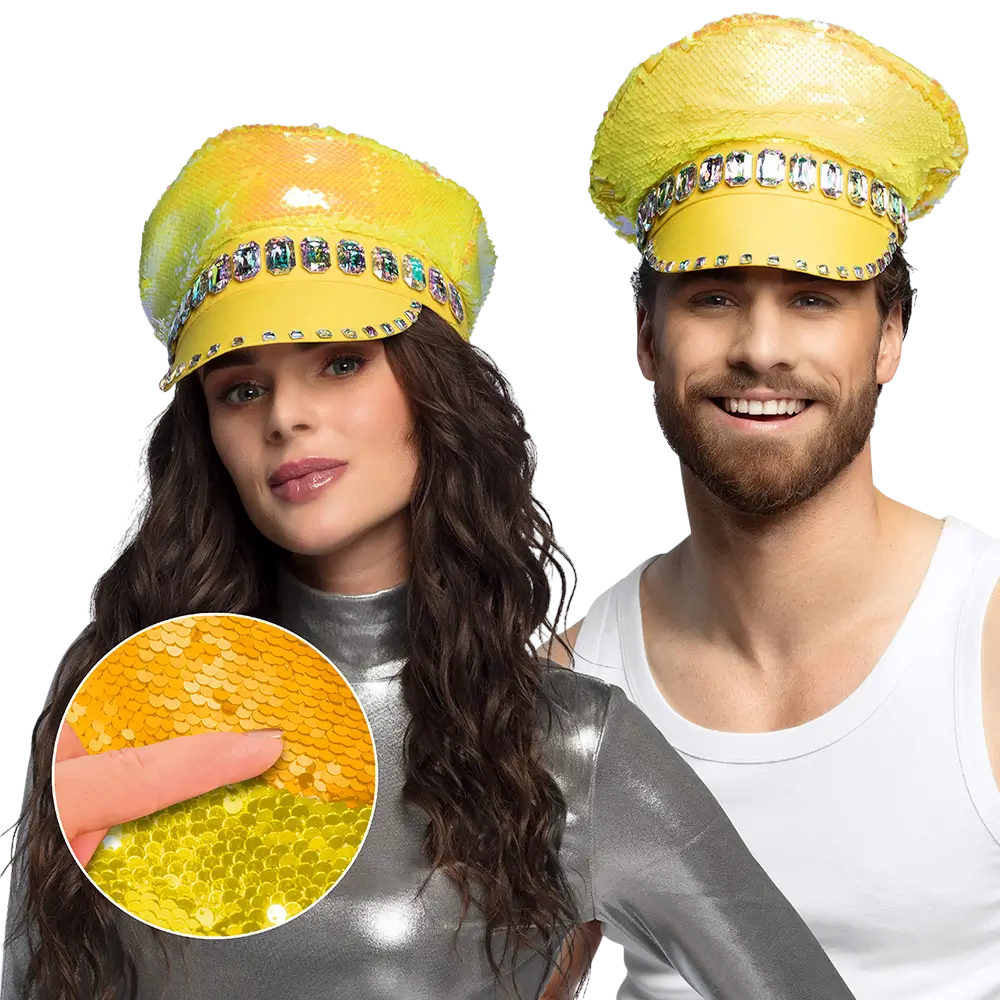 Sandy candy yellow cap