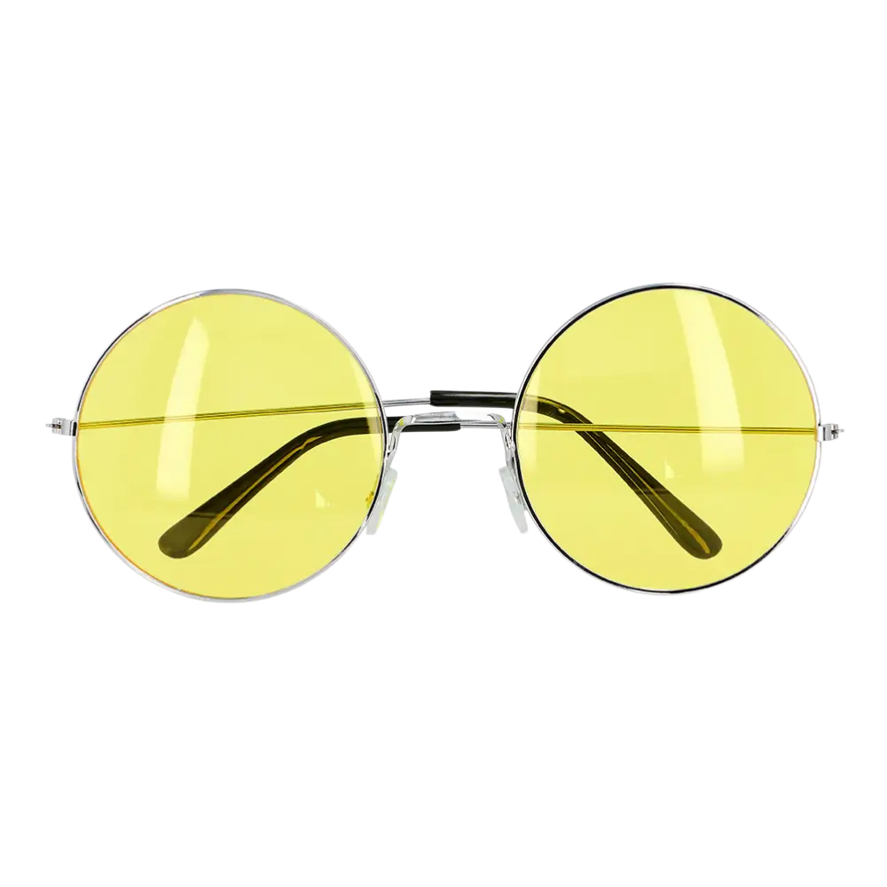 Hippie XL party glasses yellow