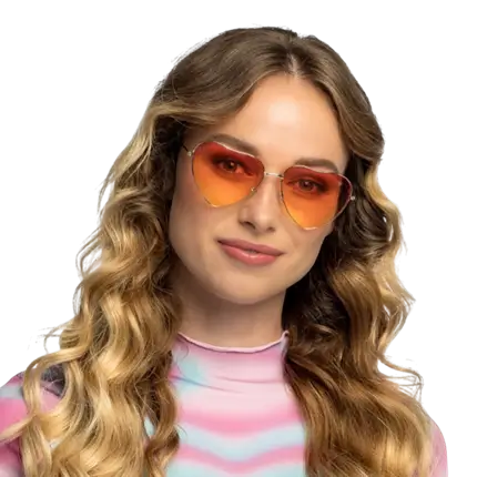 Groovy love party glasses