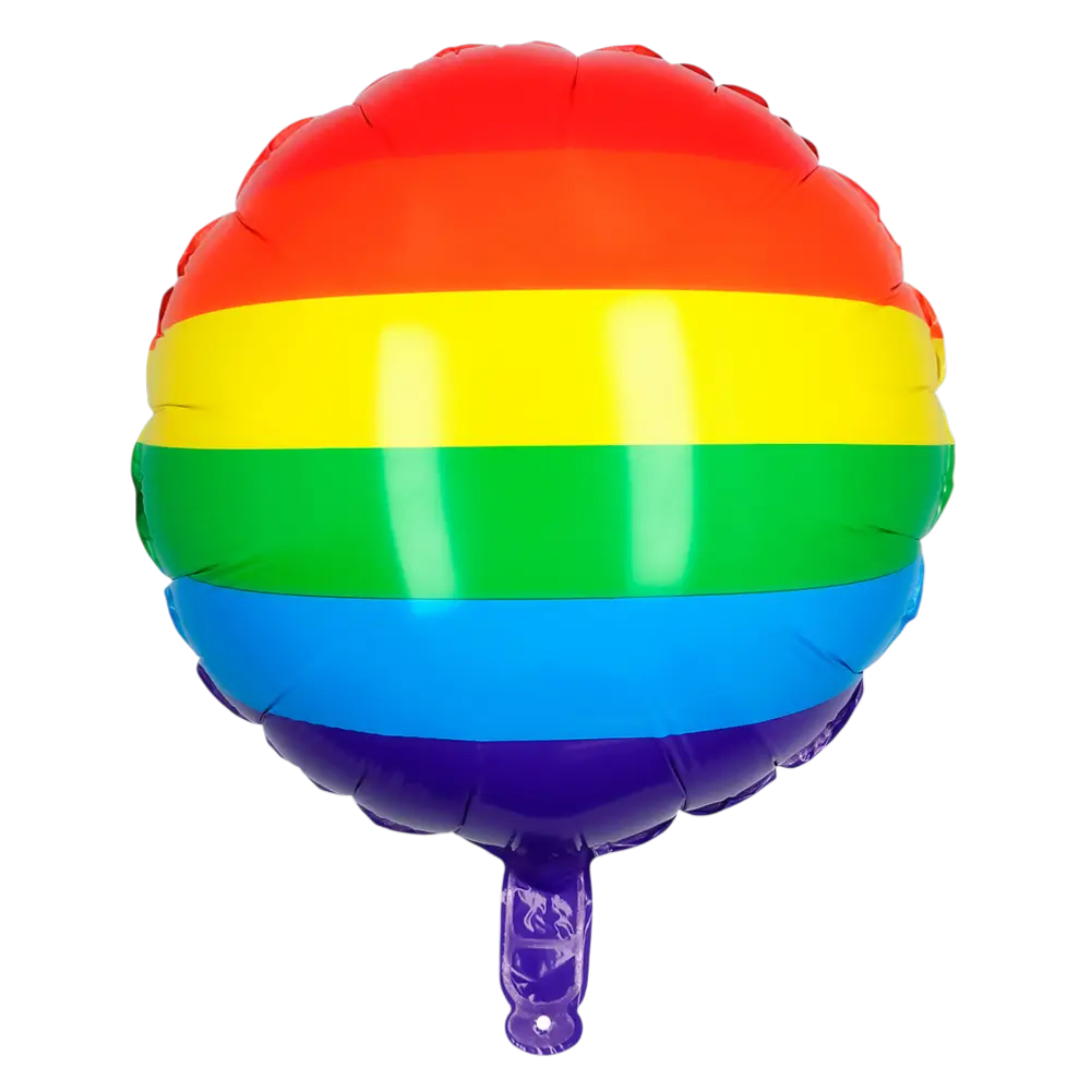 Rainbow aluminium ball 45cm